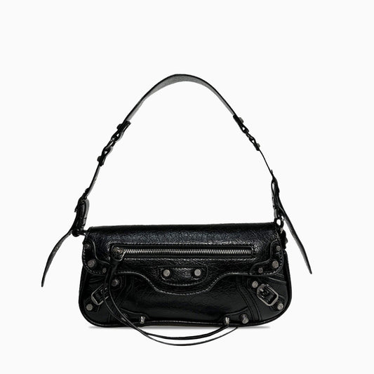 Midnight Edge Moto Shoulder Bag – FIORENE