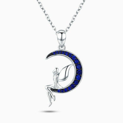 Celestina Fairy Moon Pendant Necklace – FIORENE
