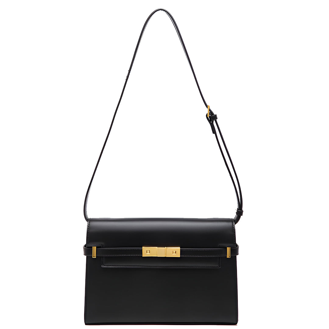 Midnight Gold Lock Crossbody – FIORENE