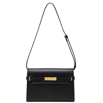 Midnight Gold Lock Crossbody – FIORENE