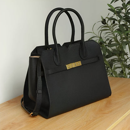 Soft Taupe Structure Tote Bag – FIORENE