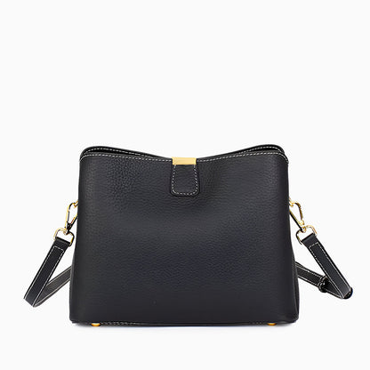 Classic Noir Shoulder Bag – FIORENE