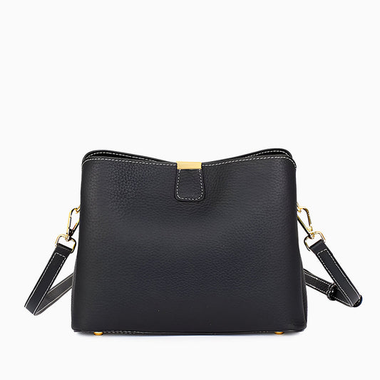 Classic Noir Shoulder Bag – FIORENE