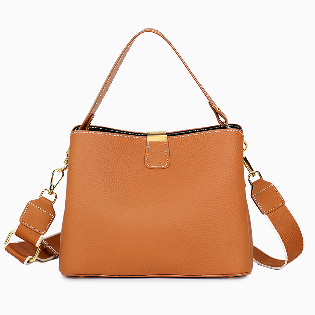 Classic Noir Shoulder Bag – FIORENE