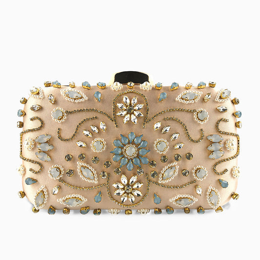 Maristella Embellished Bloom Clutch – FIORENE