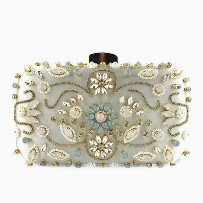Maristella Embellished Bloom Clutch – FIORENE