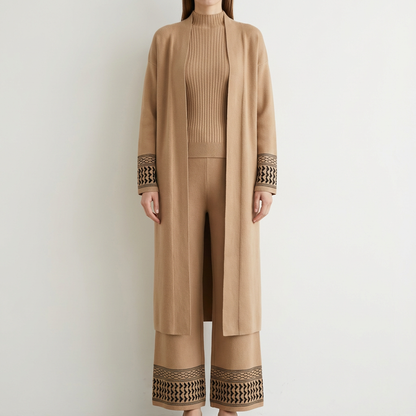 Elegant Earth 3-Piece Knit Set – FIORENE