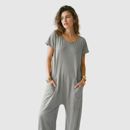 Relaxed Fit Pocket Jumpsuit – FIORENE