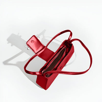 Scarlet Bow Charm Handbag - FIORENE