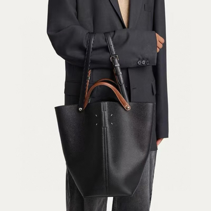 Structured Midnight Shoulder Bag – FIORENE