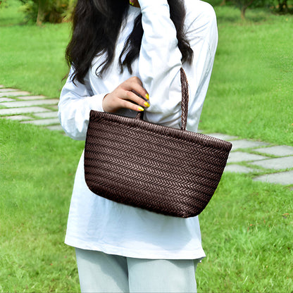 Woven Beach Tote Bag - FIORENE