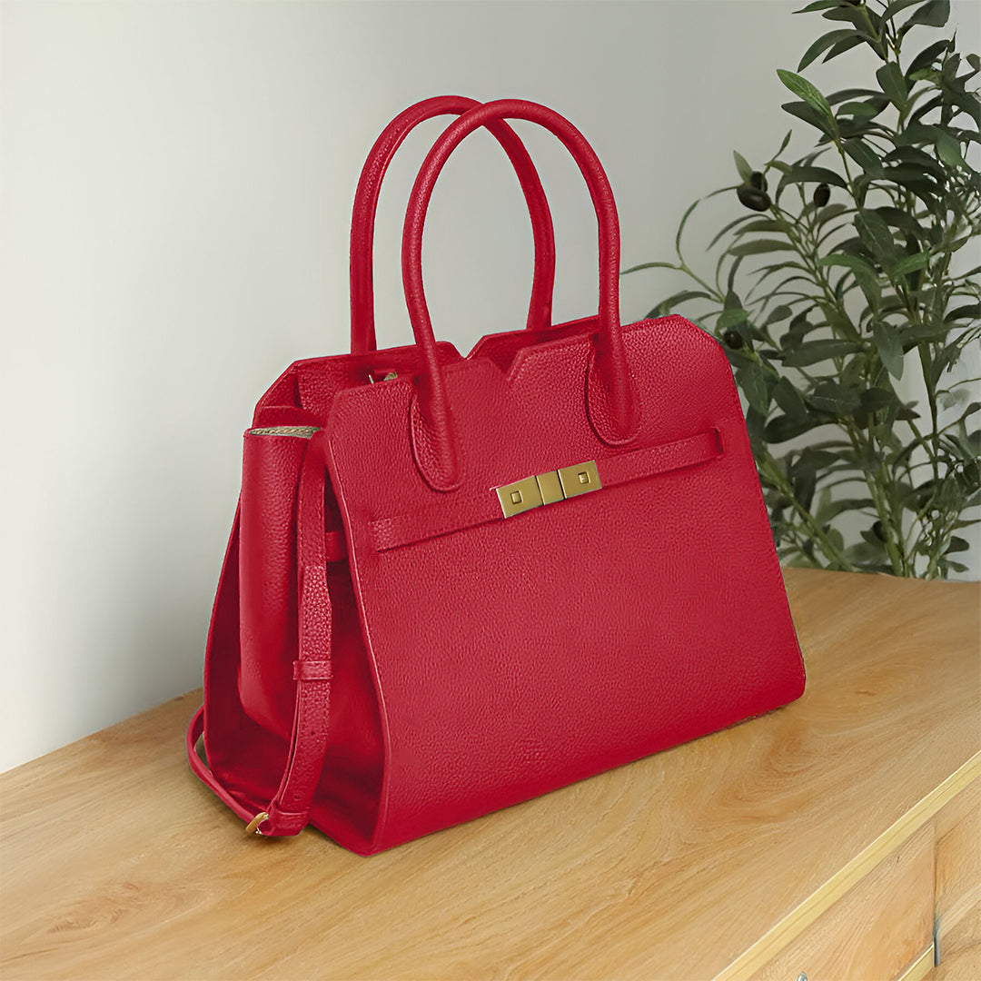 Soft Taupe Structure Tote Bag – FIORENE