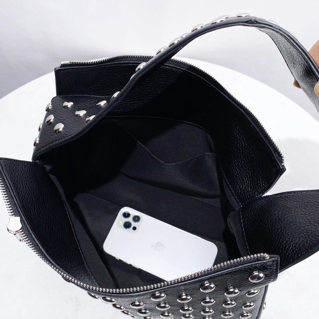 Studded Edge Handbag - FIORENE