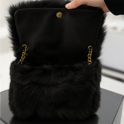 Velvet Noir Chain Bag – FIORENE
