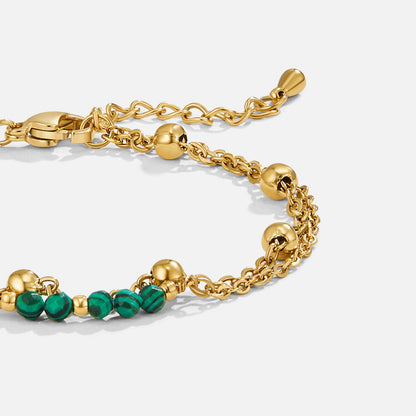 Emerald Sphere Triple Bracelet – FIORENE
