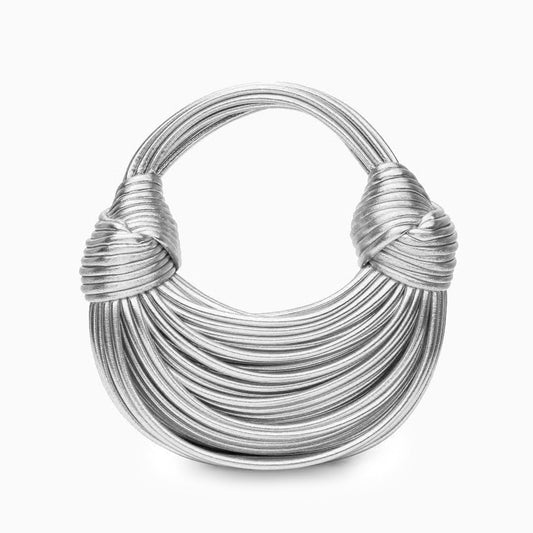 Silver Drape Handbag – FIORENE