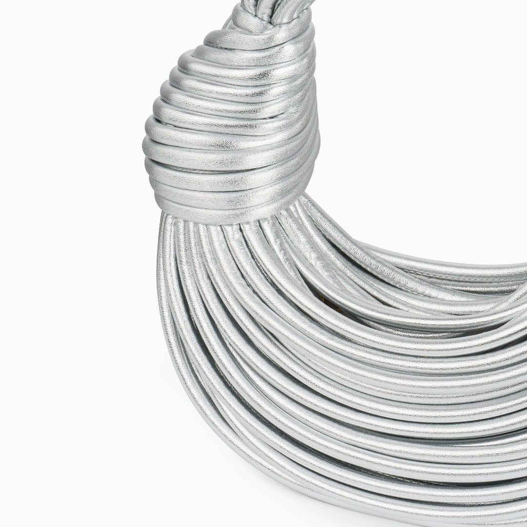 Silver Drape Handbag – FIORENE