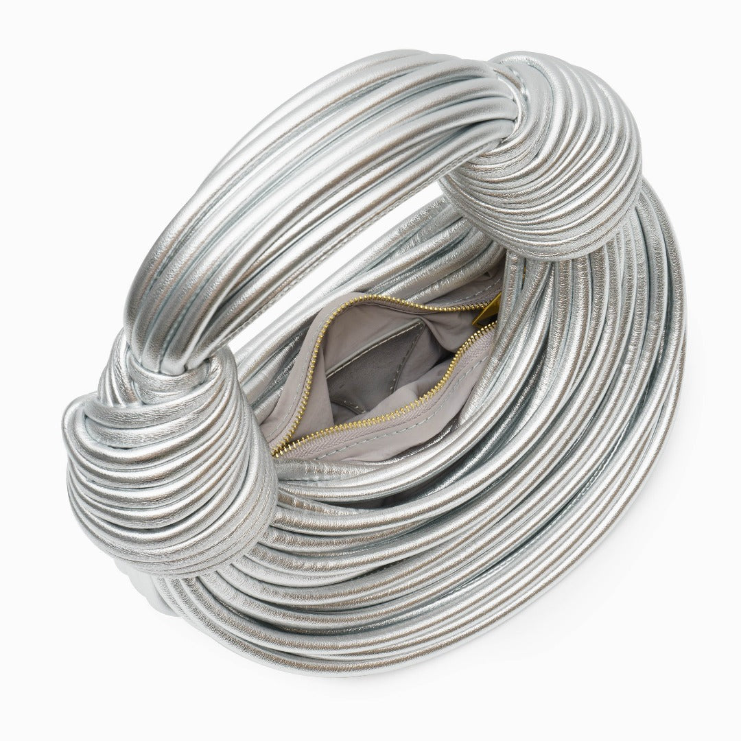 Silver Drape Handbag – FIORENE
