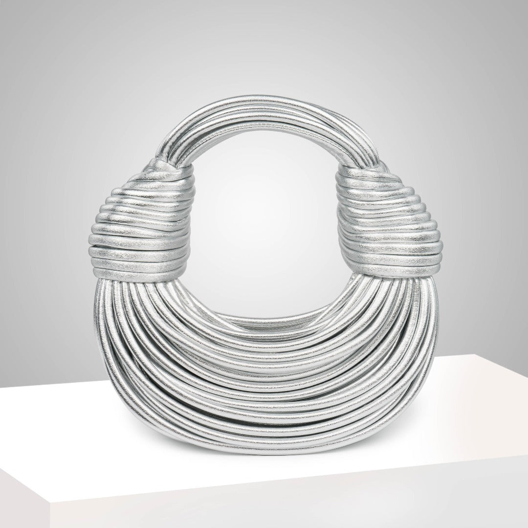Silver Drape Handbag – FIORENE