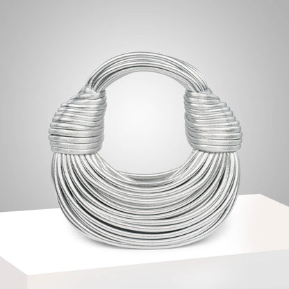 Silver Drape Handbag – FIORENE