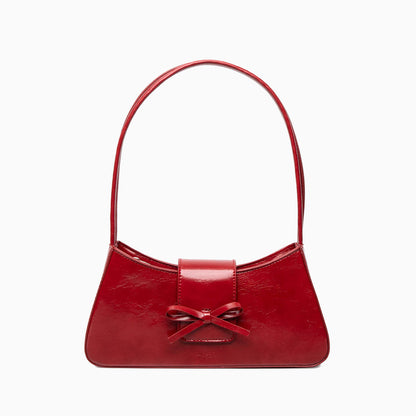 Scarlet Bow Charm Handbag - FIORENE