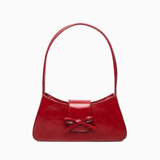 Scarlet Bow Charm Handbag - FIORENE