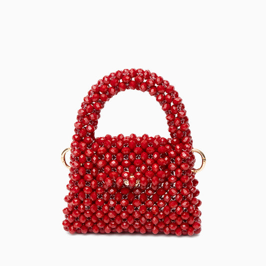 Crimson Crystal Handbag – FIORENE