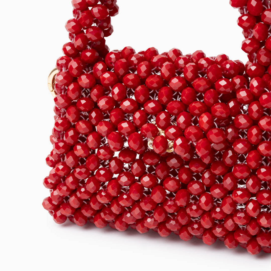 Crimson Crystal Handbag – FIORENE