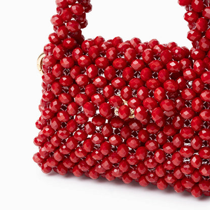 Crimson Crystal Handbag – FIORENE