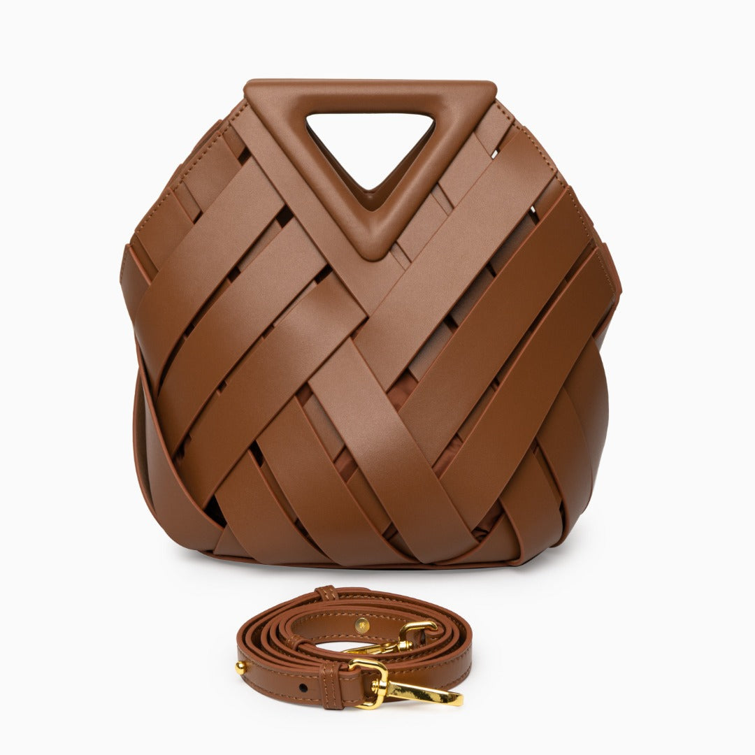 Mocha Weave Handbag – FIORENE