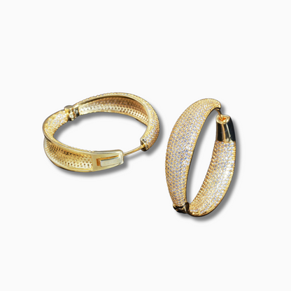 Aurora Pavé Earrings – FIORENE