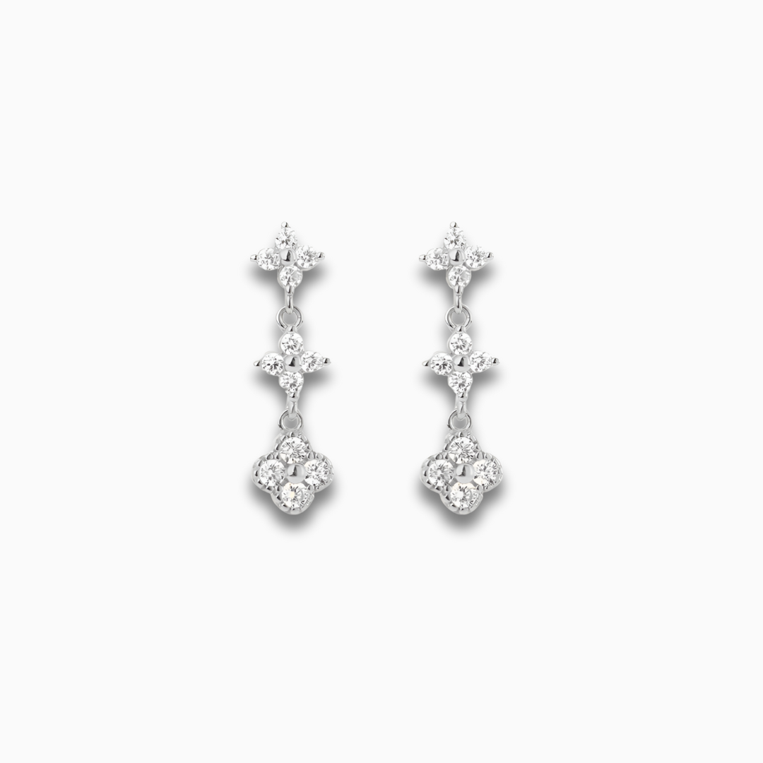 Golden Petal Drop Earrings – FIORENE