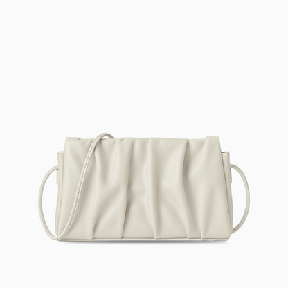 Ivory Pleat Crossbody Bag – FIORENE