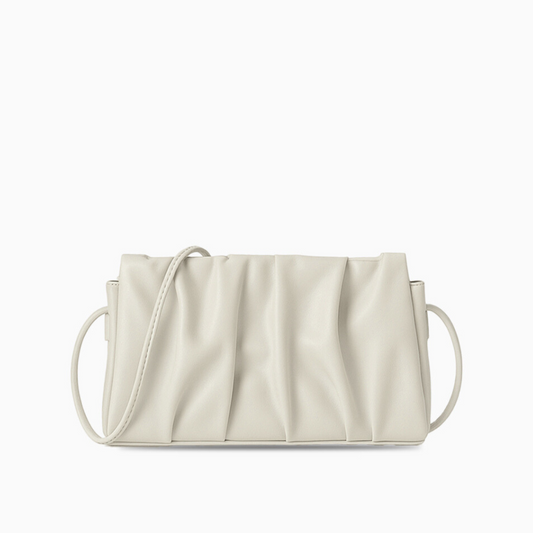 Ivory Pleat Crossbody Bag – FIORENE