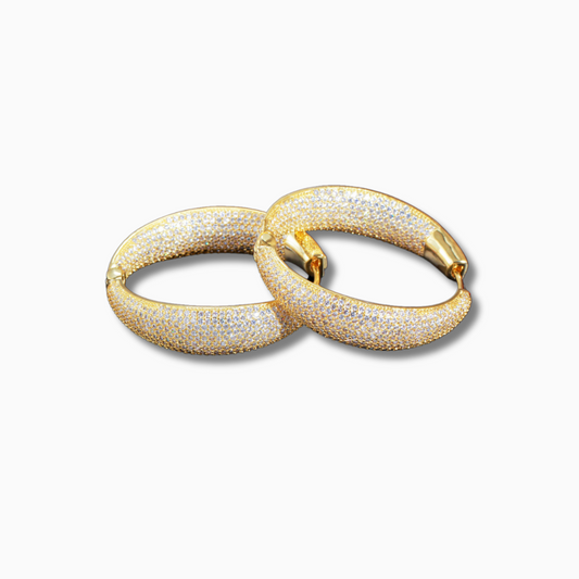 Aurora Pavé Earrings – FIORENE