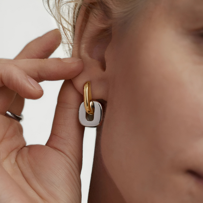 Duo Link Earrings – FIORENE