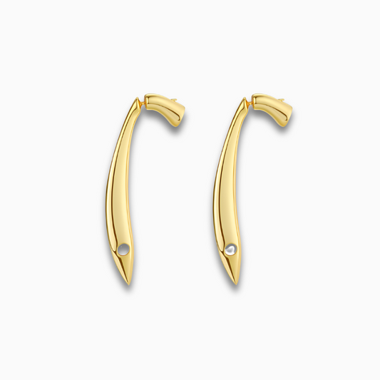 Golden Curve Earrings – FIORENE