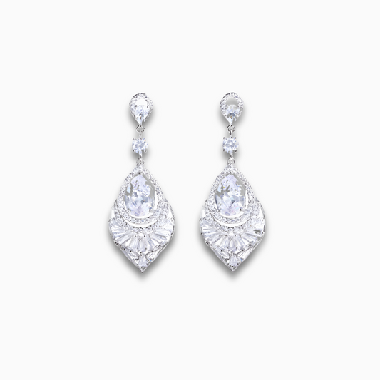 Crystal Veil Drops Earrings – FIORENE