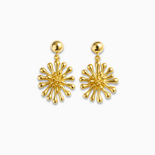 Golden Burst Earrings – FIORENE