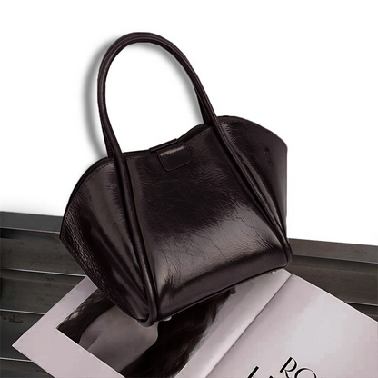 Crimson Angle Gloss Shoulder Bag – FIORENE