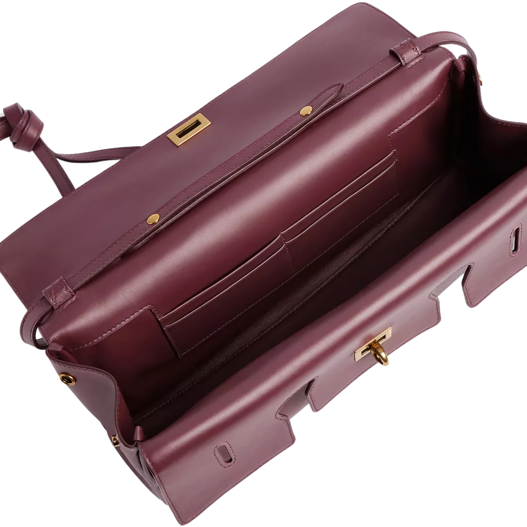 Velvet Bordeaux Handbag – FIORENE