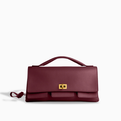 Velvet Bordeaux Handbag – FIORENE