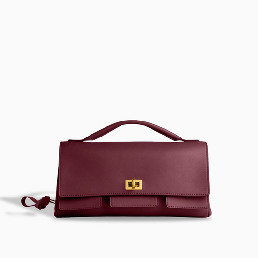 Velvet Bordeaux Handbag – FIORENE