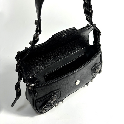 Midnight Edge Moto Shoulder Bag – FIORENE