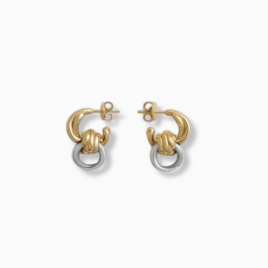 Twist Link Duo Earrings – FIORENE