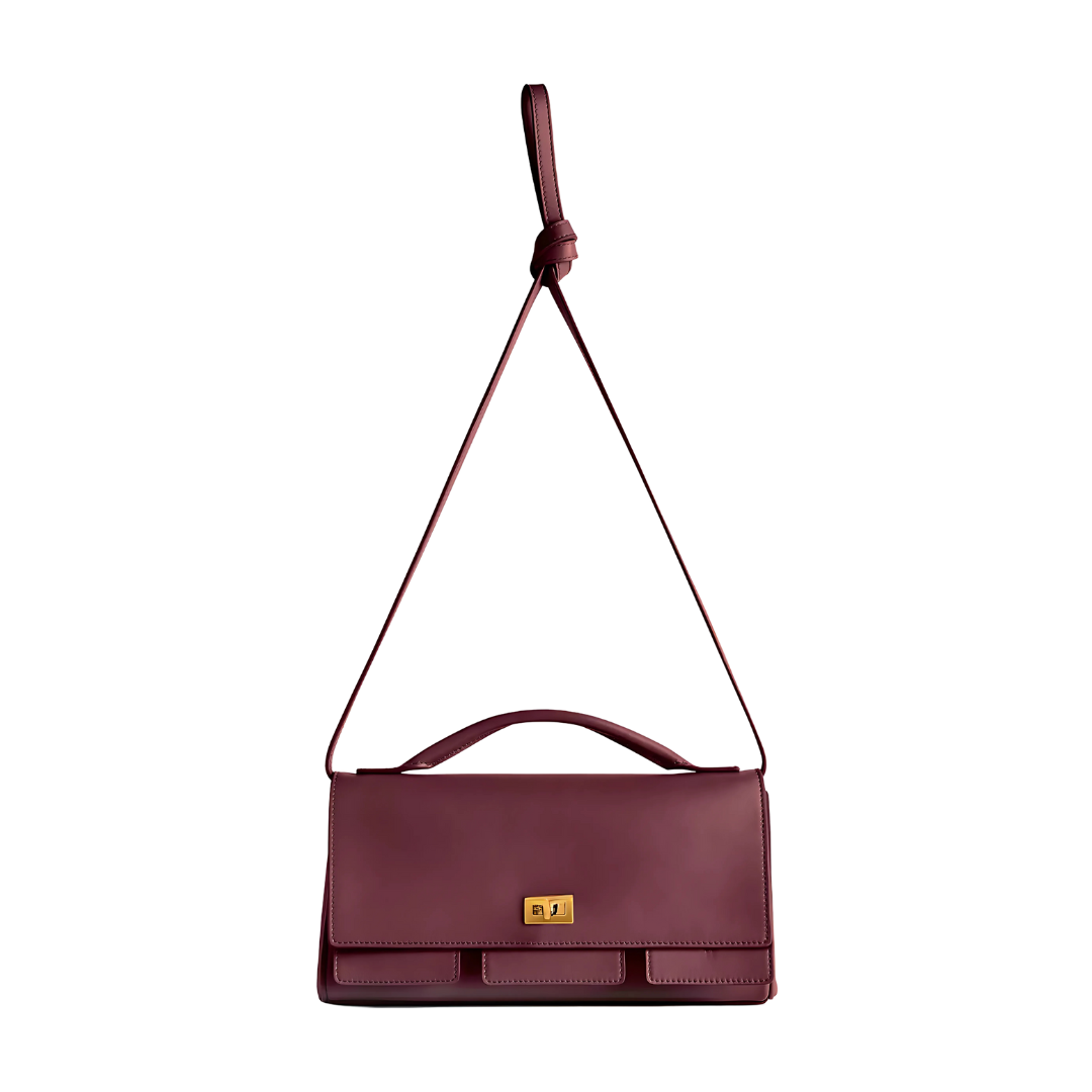 Velvet Bordeaux Handbag – FIORENE