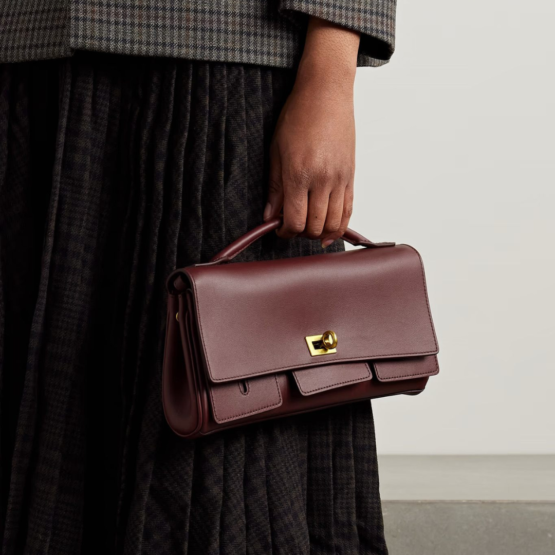 Velvet Bordeaux Handbag – FIORENE