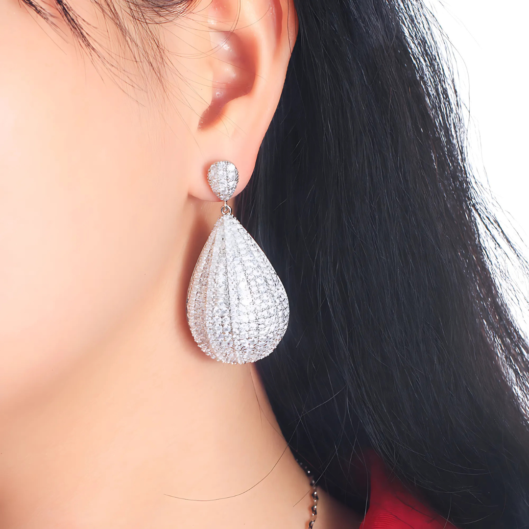 Crystal Dewdrop Earrings – FIORENE