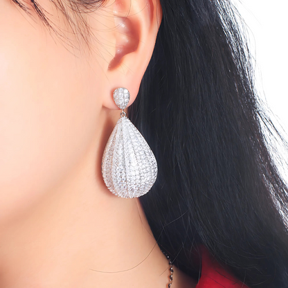 Crystal Dewdrop Earrings – FIORENE
