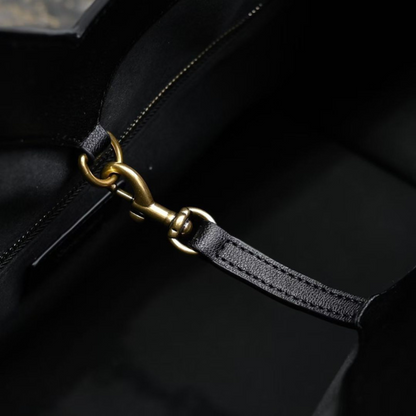 V-Cut Sleek Leather Tote Bag – FIORENE